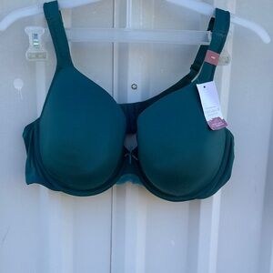 NWT Cacique Deep Teal Lightly Lined Full Coverage Bra